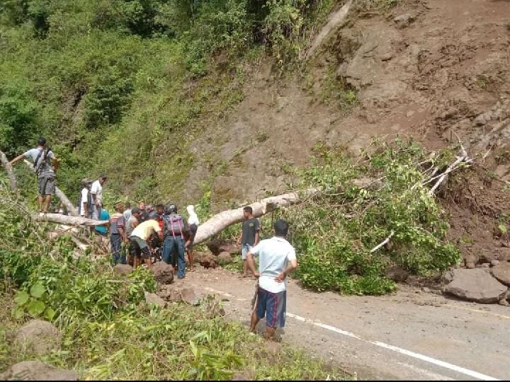 Longsor di Gapong Menutupi Badan Jalan Nasional Ruteng-Reo, Ini Kondisinya Sekarang